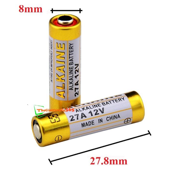 PIN ĐIỀU KHIỂN ALKALINE 27A 12V(1 CẶP )