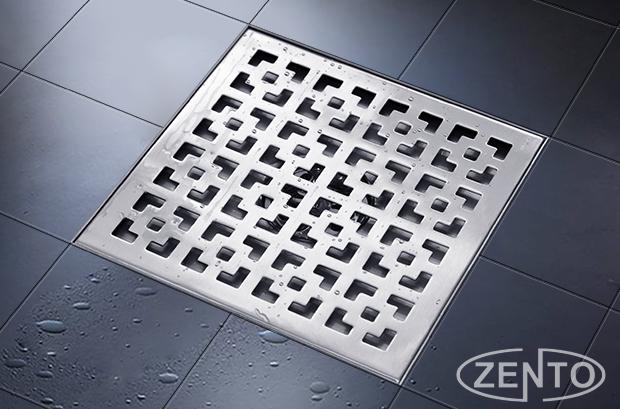 Thoát sàn Aqua Plus inox Zento ZT533-1L(300x300mm)