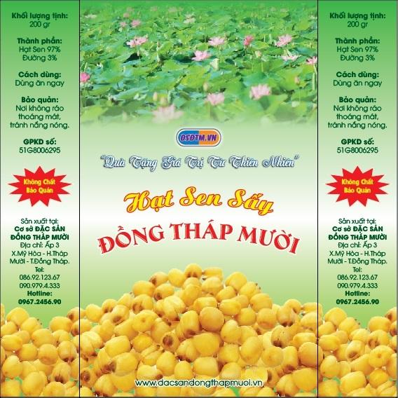 Hạt sen sấy (hộp 200gr)-DongThapMuoi