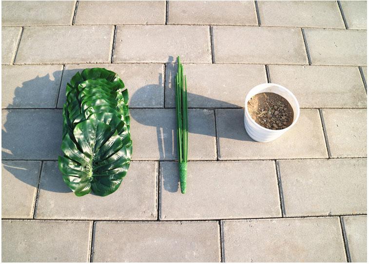 Artificial flowers Monstera bonsai trendiflower plant New flowers pattern catch the trends. the fake plants are identical to real plants.