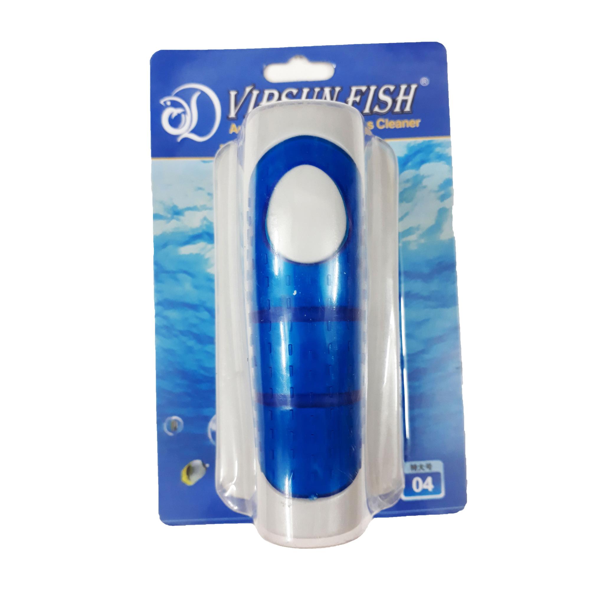 Lau Kính Hồ Cá Nam Châm Vipsun Loại Lớn - Đồ Vệ Sinh Lau Kiếng Bể Cá - Dụng Cụ Cọ Bể Nam Châm