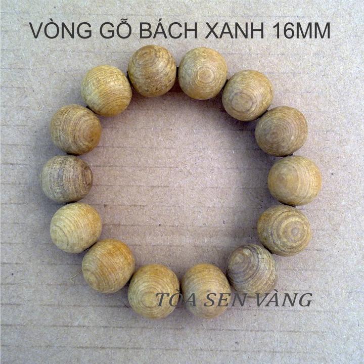 [HCM]Vòng tay gỗ bách xanh 16mm