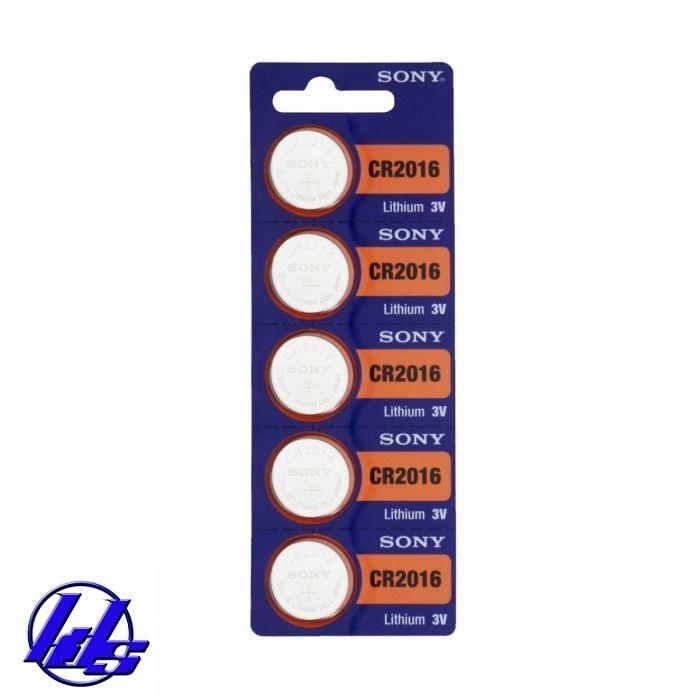 Pin CR2016 Sony Lithium 3V - Vỉ 5 viên