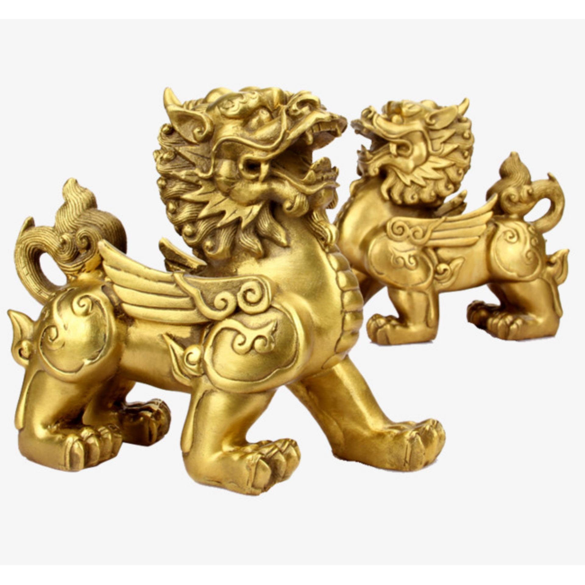  The Piuxiu bronze statue weighing 700g, size 12cmx12cm - Feng Shui fortune fortune and chemical gas