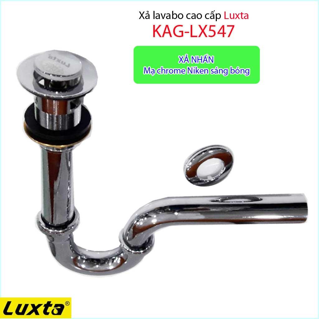 Xả lavabo Luxta KAG-LX547, bộ xả chậu lavabo sứ nhấn xả êm thoát nước nhanh sử dụng tốt