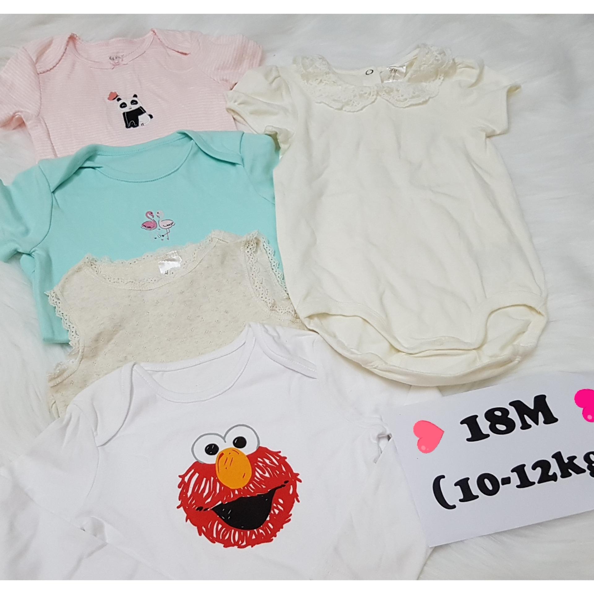 Set 5 áo liền quần bé gái