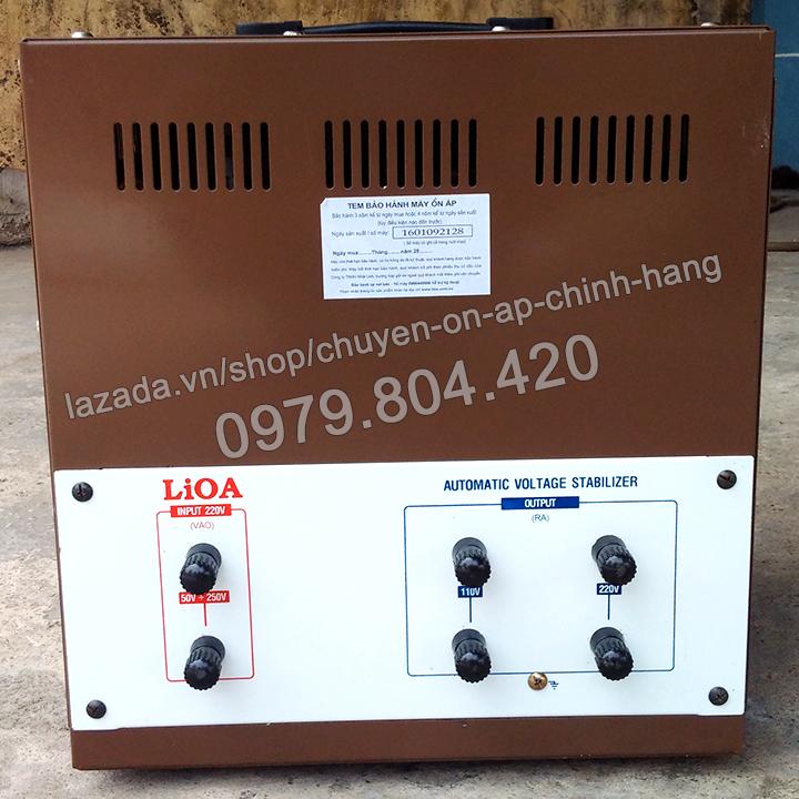 Ổn Áp Lioa 10KVA 1 Pha Dải 50-250V, 10.000-DRII  Bảo Hành 4 Năm