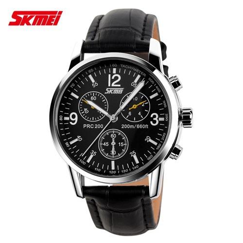 Đồng hồ thời trang nam dây da cao cấp Skmei 9070 thời trang cao cấp