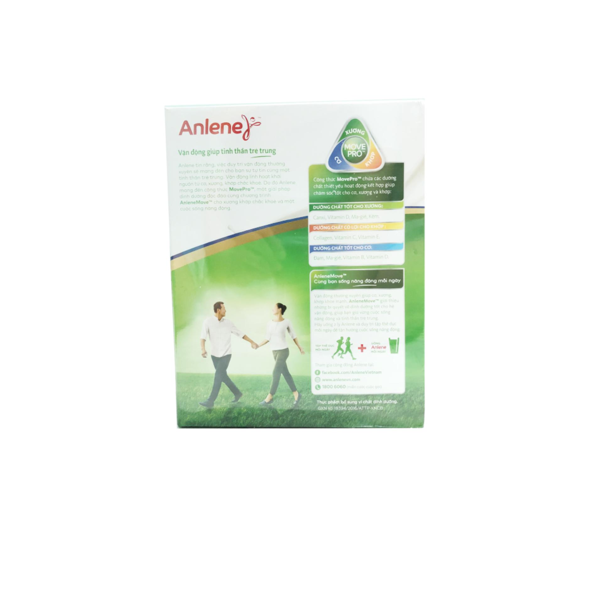 Anlene Gold MOVEPRO™ 2x500G (hương vani, hộp giấy)