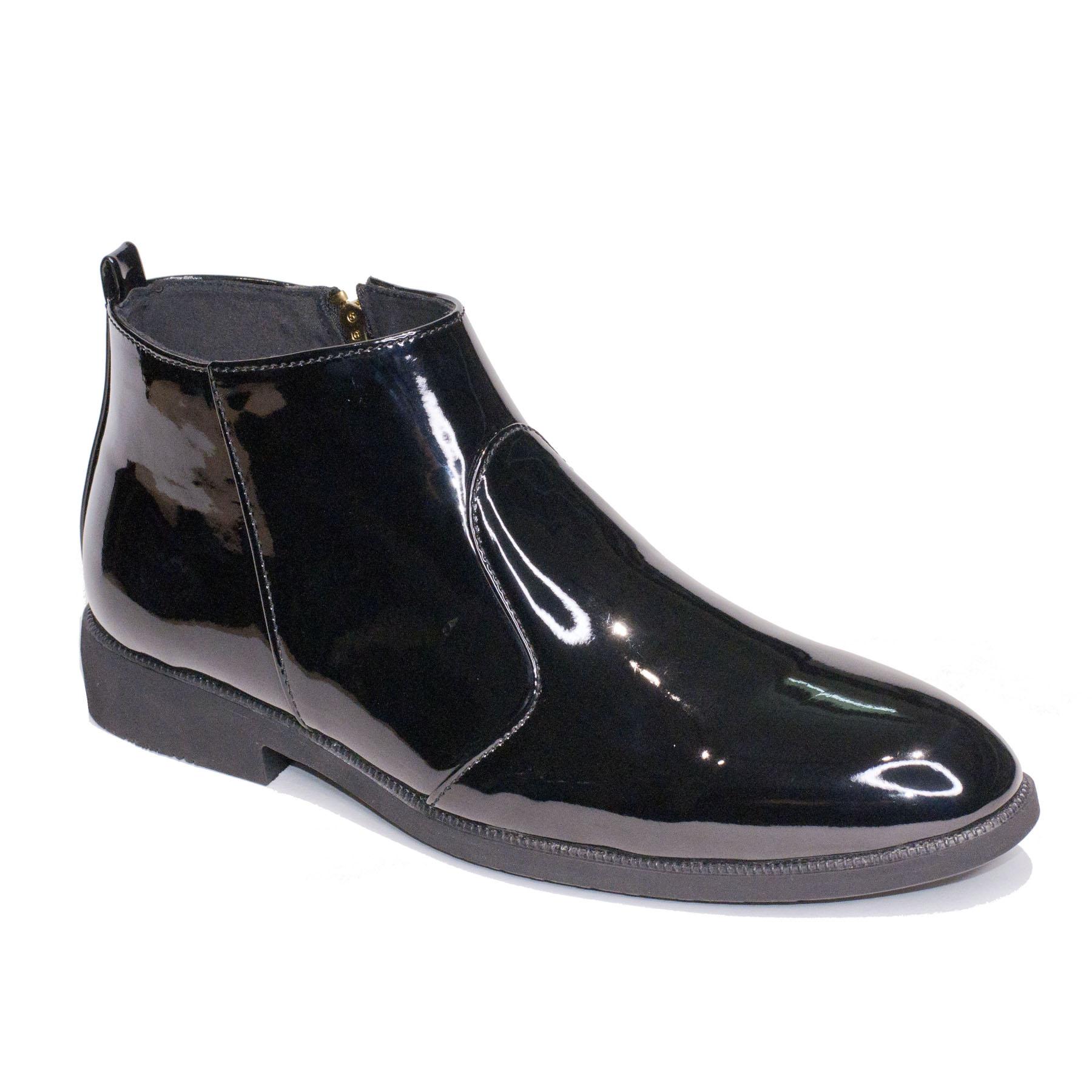 Giày Chelsea boot nam đẹp cổ khóa da bóng CB521(PT)