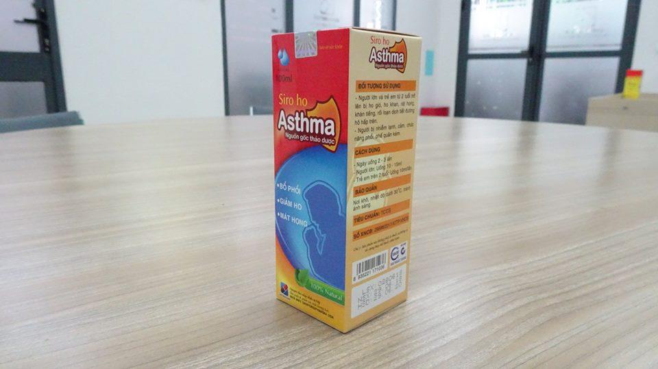 Siro ho Asthma- Giảm ho, bổ phế, mát họng