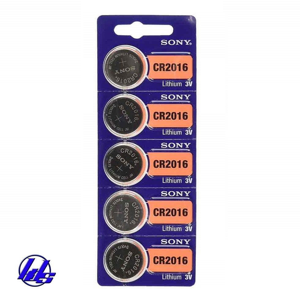 Pin CR2016 Sony Lithium 3V - Vỉ 5 viên