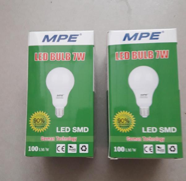 Bộ 2 bóng led bulb 7w mpe