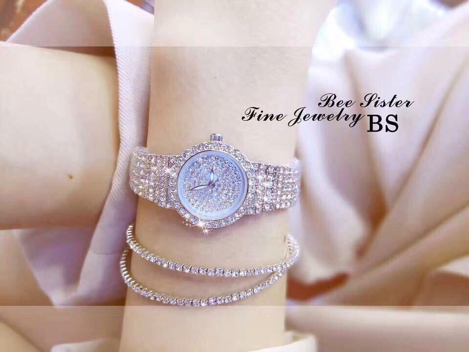 Đồng hồ nữ BEE SISTER BS đính đá thời trang BS3-4