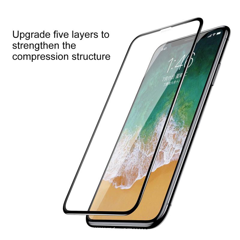 Kính Cường Lực Baseus Cho iPhone X - Đen