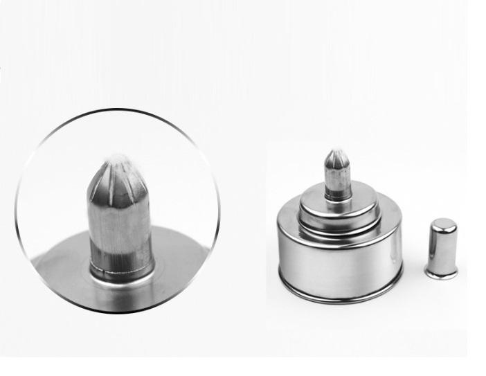 Đèn cồn bằng inox 200ml màu bạc