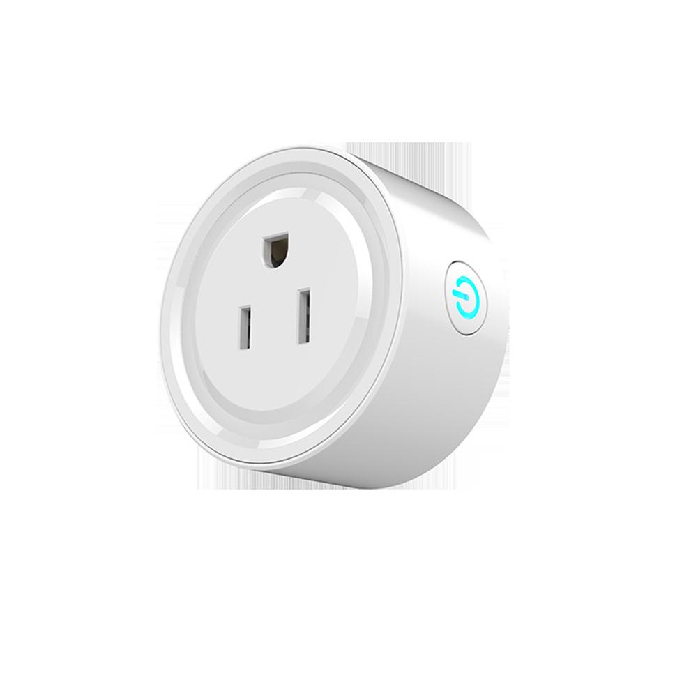 Yunmiao_WIFI Ổ Cắm Thông Minh Mini Ổ Cắm Chuyển Đổi Tương Thích với Alexa Điều Khiển từ xa bằng Điện Thoại Thông Minh (MỸ Quy Cách) Phong Cách: 1 trắng