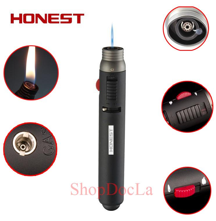 [HCM]Bật lửa khò honest 2 chế độ lửa Honest 503 (Không gas)