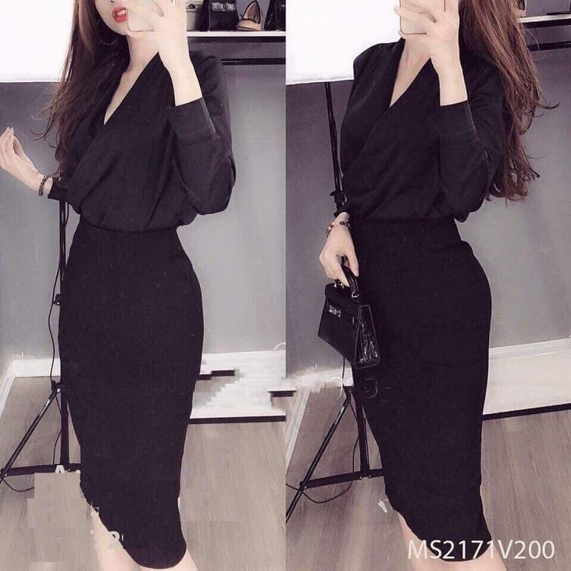 SÉT ÁO XẾP LY CHÂN VÁY