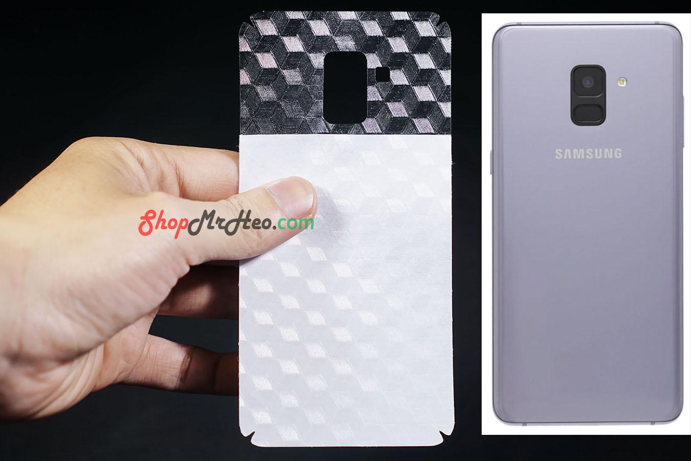 [HCM]Bộ 3 Skin Dán Mặt Lưng Vân 3D Samsung A8 Plus 2018 - A8+