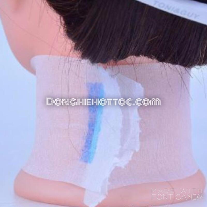 giấy quấn cổ khi cắt tóc