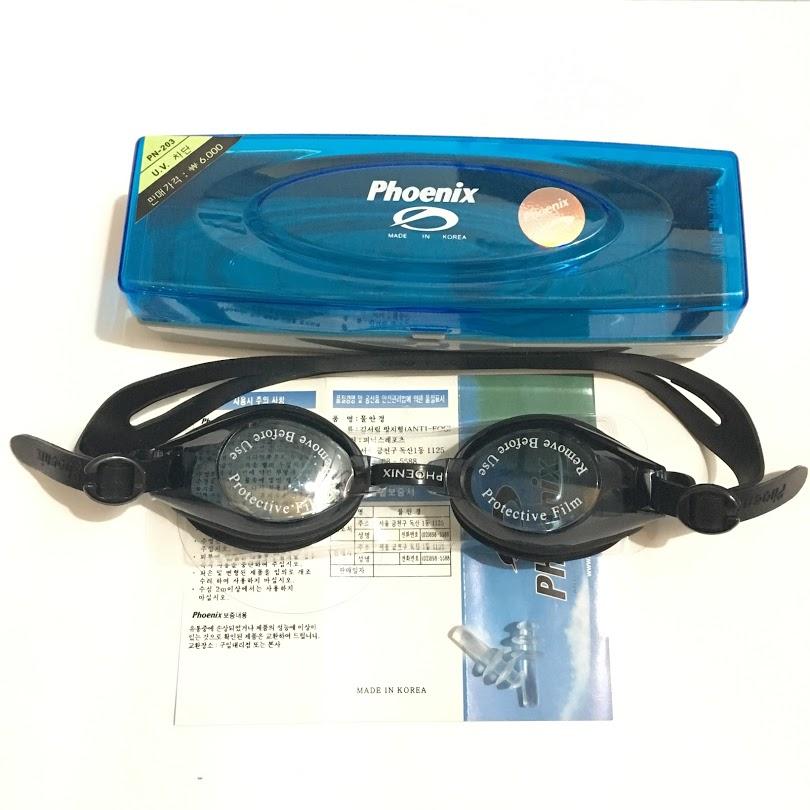 Combo nón bơi và kính bơi phoenix 203