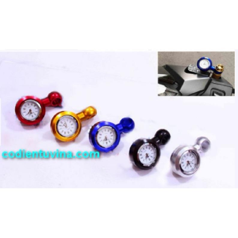 Đồng hồ gắn chân kính chiếu hậu mini
