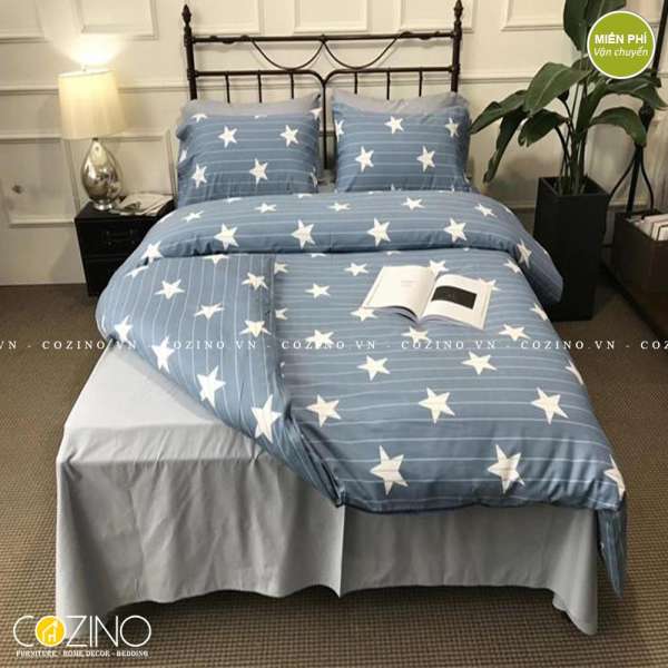 Bộ chăn ga gối Cotton 100% CZN 04 - STAR