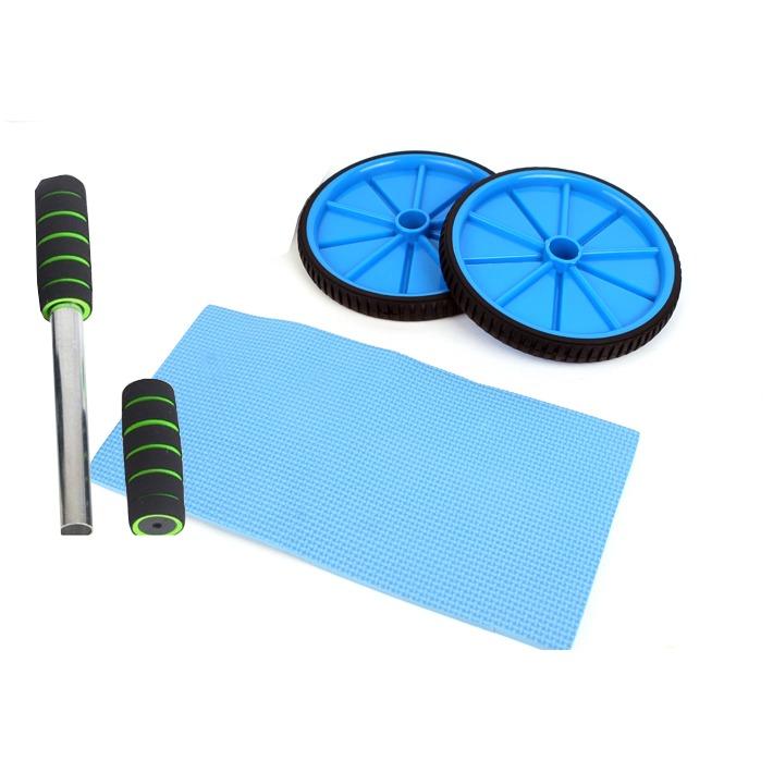 Máy tập cơ bụng AB Wheel (Xanh)