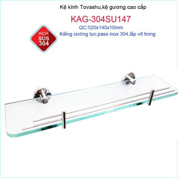 Kệ kính nhà tắm, kệ kiếng, kệ gương Tovashu KAG-304SU147