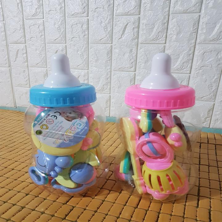 BỘ ĐỒ CHƠI XÚC XẮC BÌNH BÚ 9 MÓN CHO BÉ