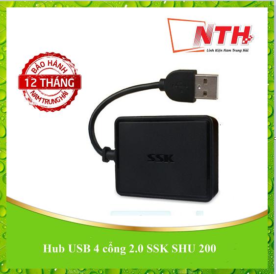 Hub usb 4 cổng 2.0 ssk shu 200