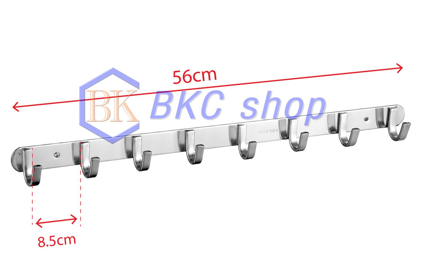 [HCM]Móc áo Inox dẹp dày 08 chấu