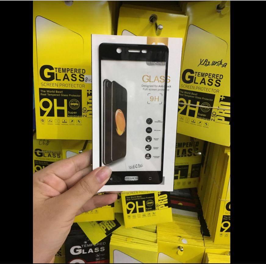 Kính cường lực Full màn 4D cho Nokia 5 Tặng ốp dẻo silicoin cao cấp