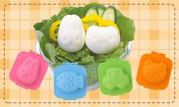 Combo 6 khuôn nặn cơm, khuôn nặn trứng hình dễ thương