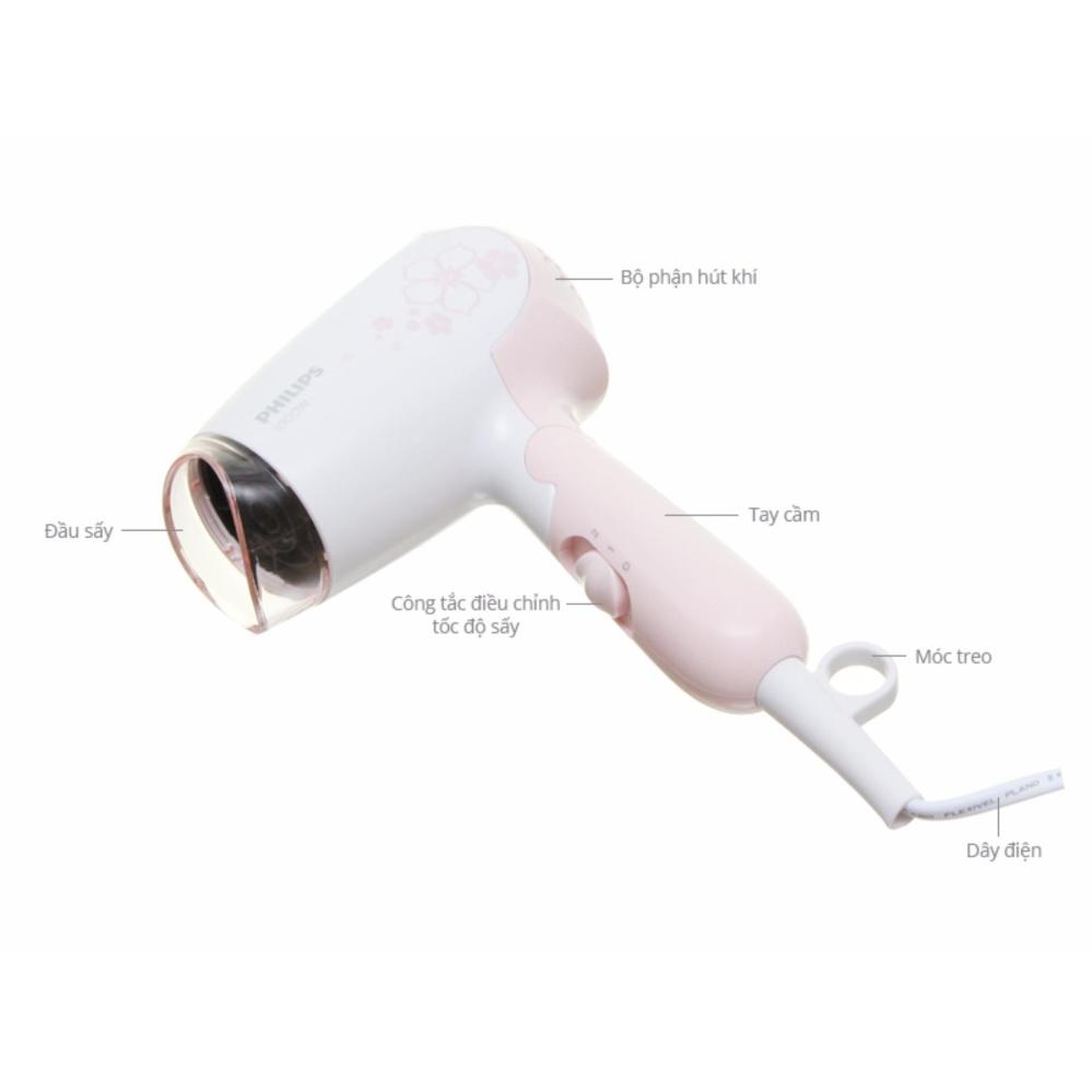 Máy sấy tóc mini cao cấp Philips HP8108 (Hồng) BH 24 tháng chính hãng