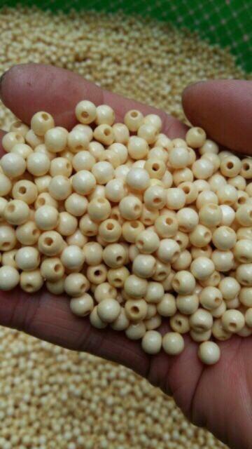 COMBO 100 HẠT GỖ DÂU 6MM  THẮT NÚT VÒNG