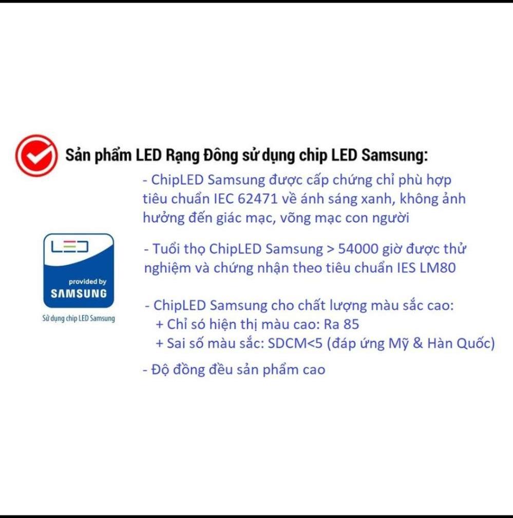 Bóng đèn 12V - 24V LED 7W / 9W / 12W / 30W Rạng Đông có kẹp, chipled Samsung