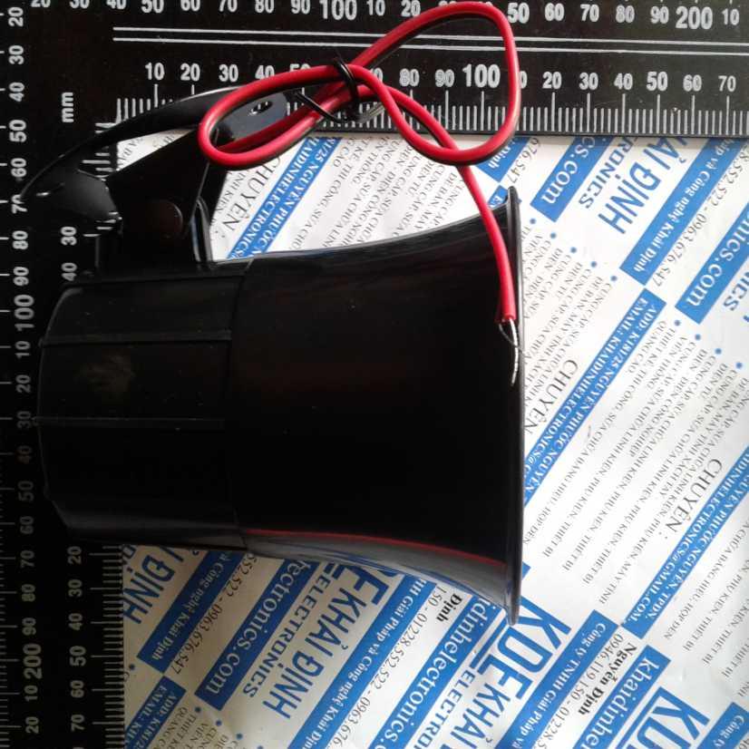 Còi hú còi báo động lớn còi xe ô tô DC 12v 15W 110DB kde0270