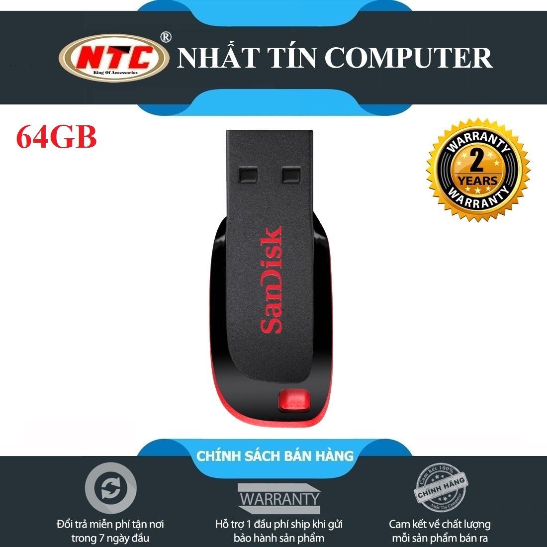 Usb sandisk cruzer blade cz50 64gb