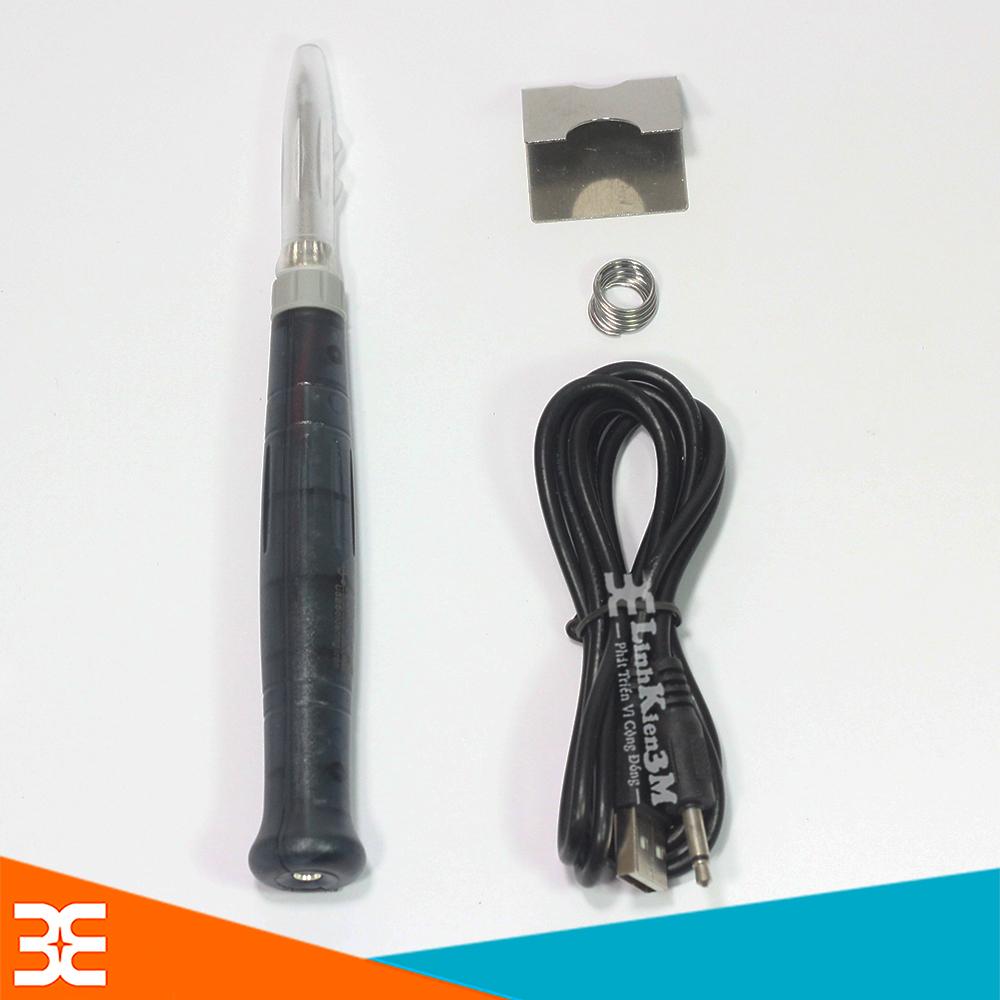Combo Mỏ Hàn USB 5V 8W ( Tặng 01 Thiếc Rosachi Và 01 Hộp Nhựa Thông )