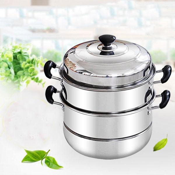 Nồi hấp 3 tầng Inox cao cấp - GDLUU39