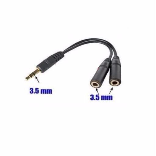 Dây chia jack loa chuẩn 3.5 từ 1 ra 2