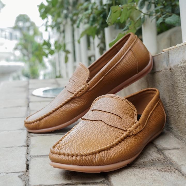 GIÀY LƯỜI DA BÒ THẬT LG179