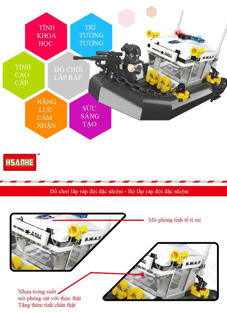 Lắp ráp Lego biệt đội đặc nhiệm SWAT - 6503