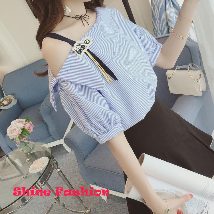 Áo kiểu nữ trễ vai dễ thương A04