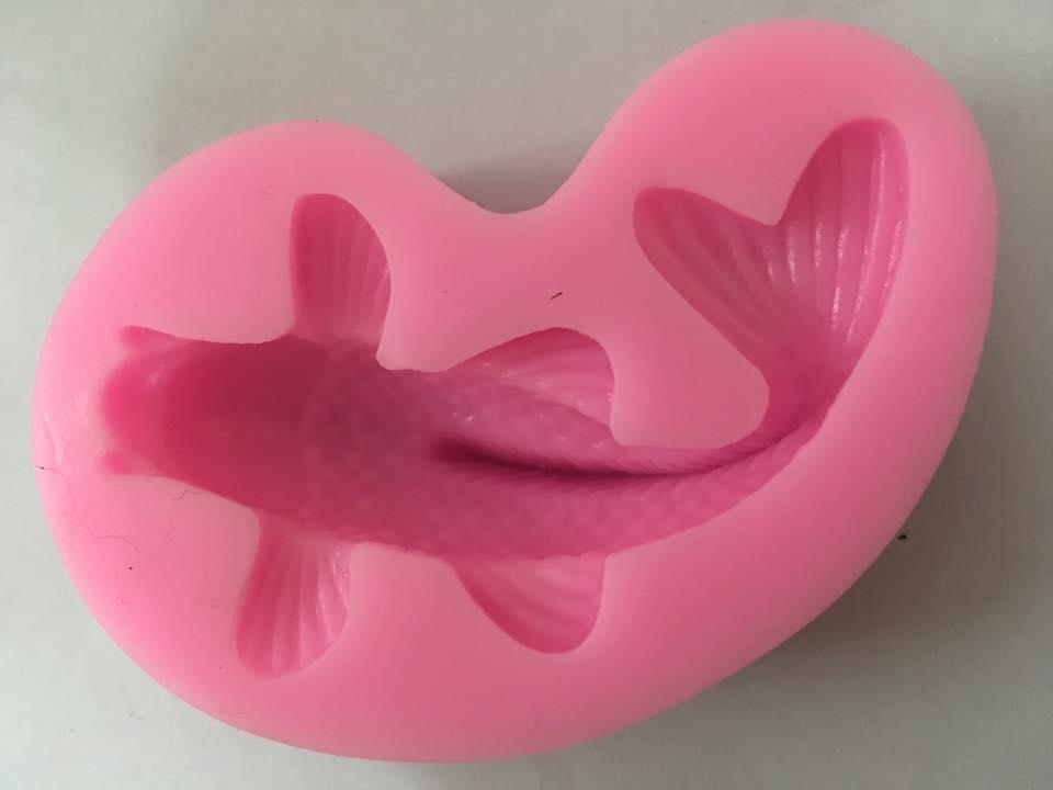 [HCM]Khuôn silicon 3D hình cá chép 5cm