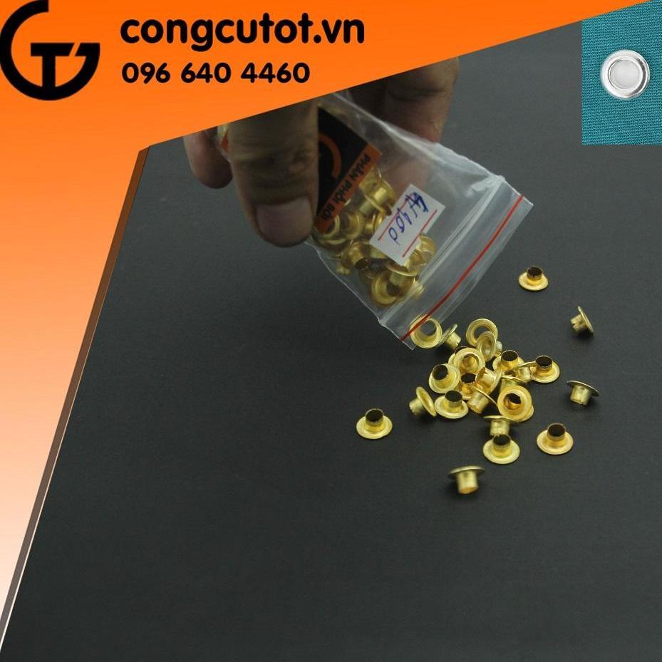 Khoen ô rê 4mm màu vàng túi 100 cặp (mắt cáo)