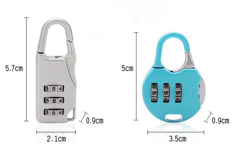 [HCM]Ổ Khóa Số Vali Mini 3 Số Cao Cấp Tiện Lợi