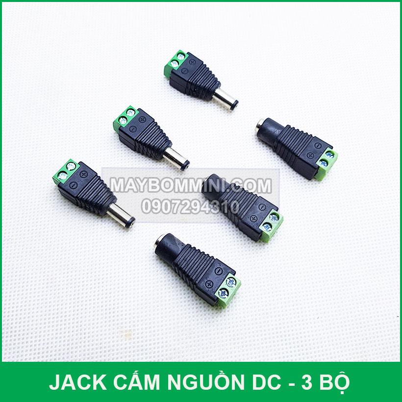 [HCM]Jack cấm nguồn điện DC đực cái - 3 bộ đưc cái